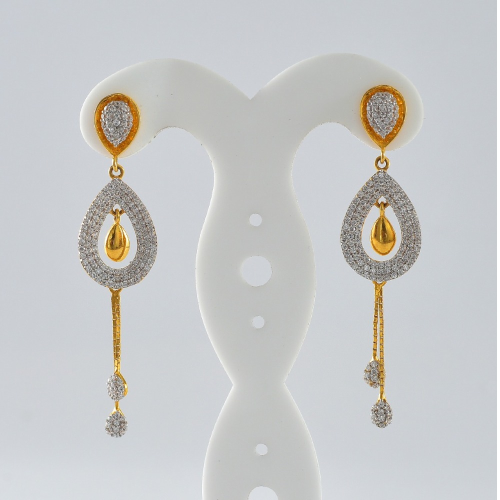 916 Gold  Classic Design Hallmark Earring
