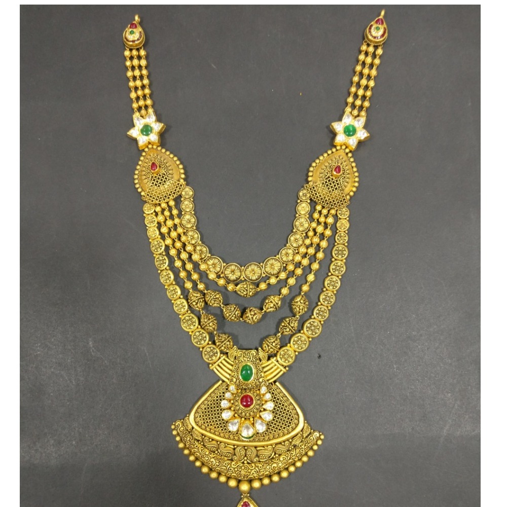 916 Gold Antique Necklace Set kG-N052
