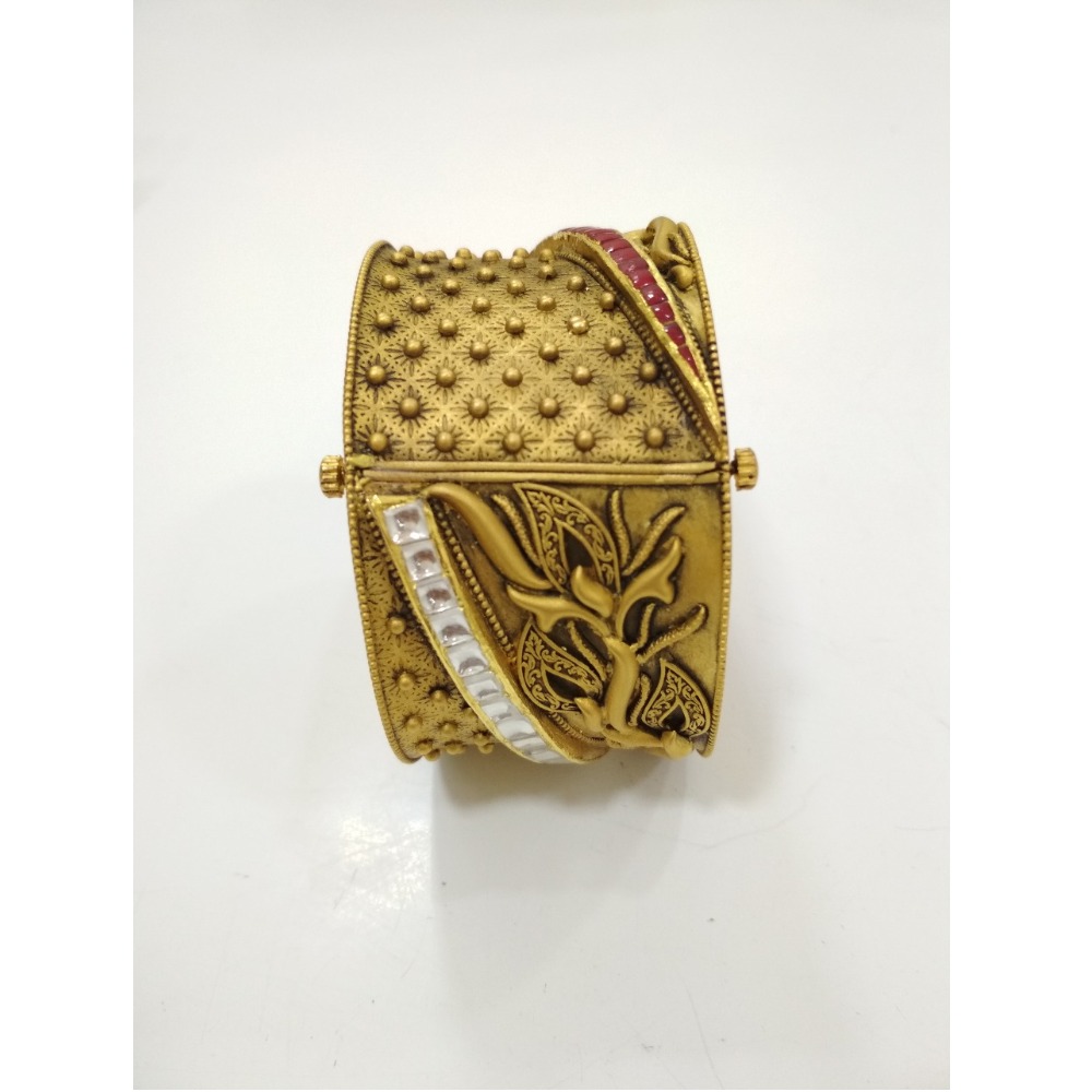 916 Gold Antique Bridal Kada KG-B001