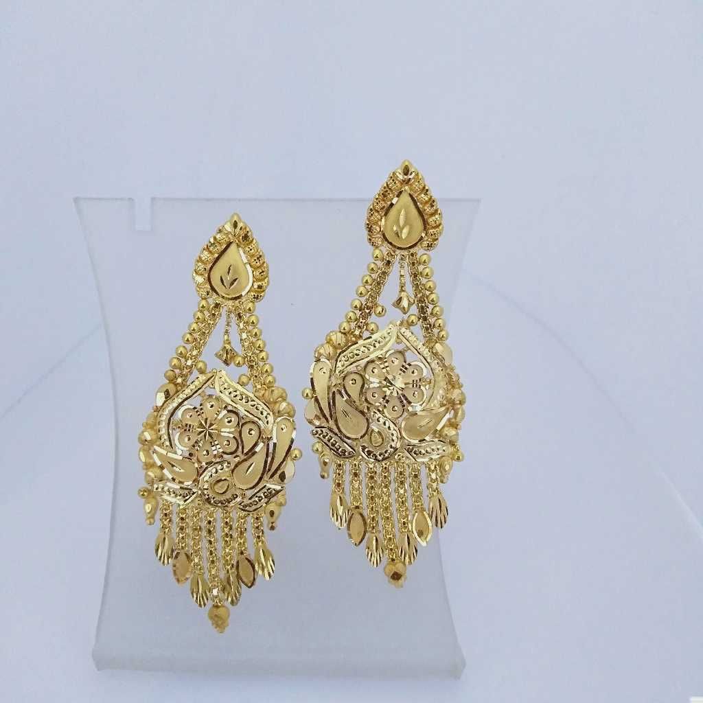 760 Gold Earrings RJ-B003