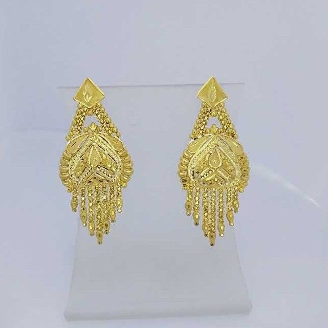 760 Gold Fancy Earrings RJ-B001