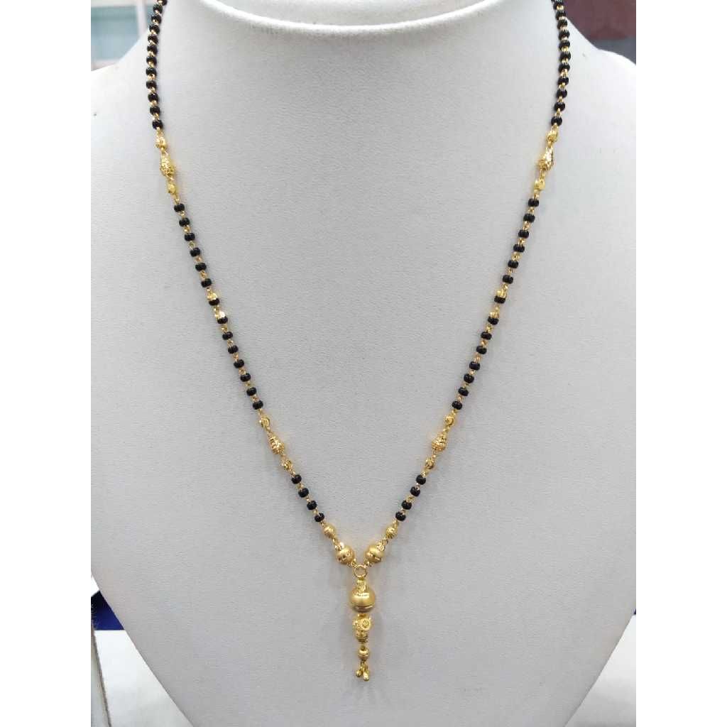 916 gold fancy light weight mangalsutra rj-m004