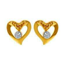 916 Delicate Gold Ladies Earrings