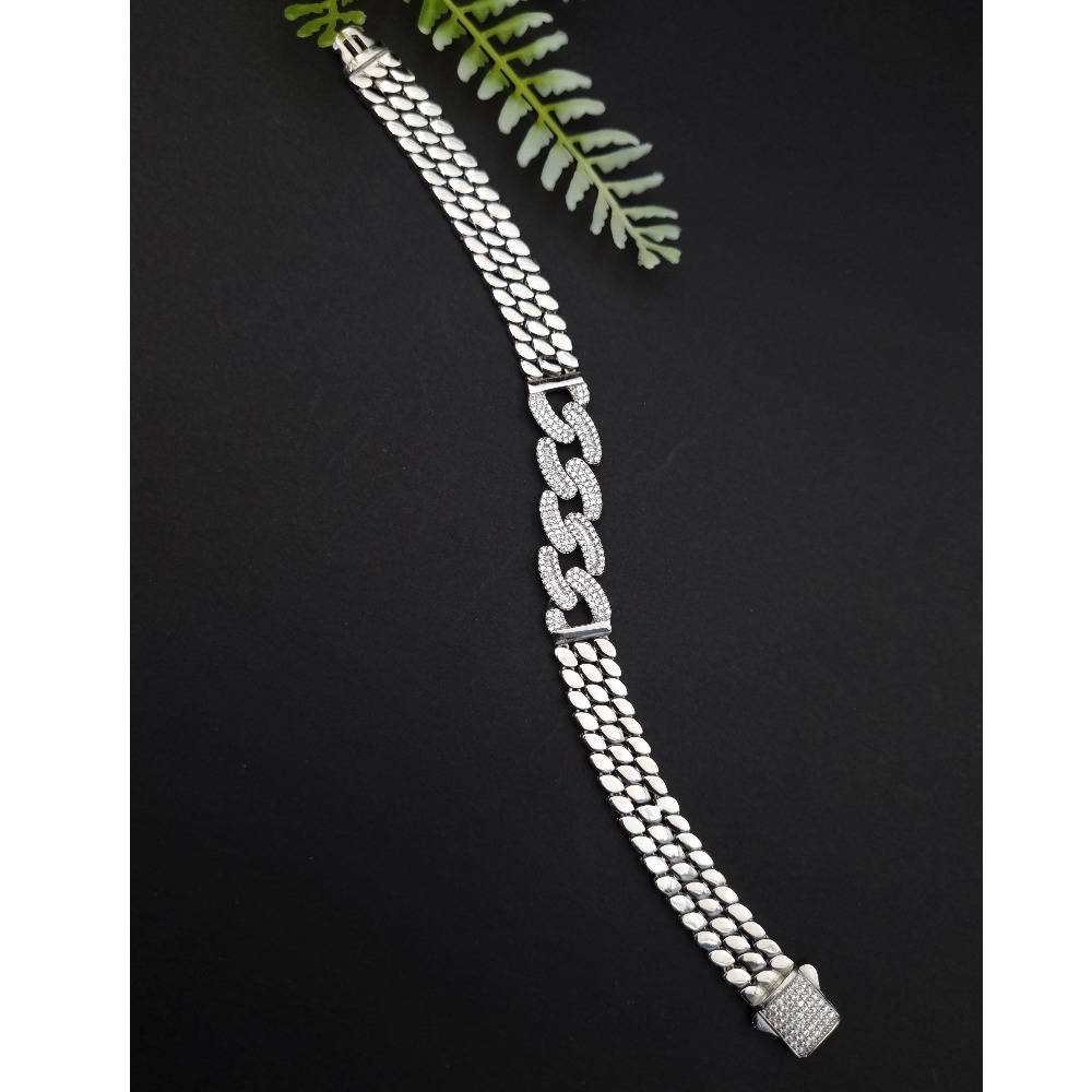 Iconic Import: Hardik Pandya Sterling Silver Men's Bracelet