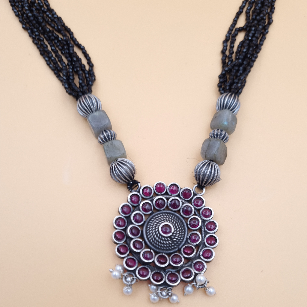 Bold Black Antique Mala - Image 2