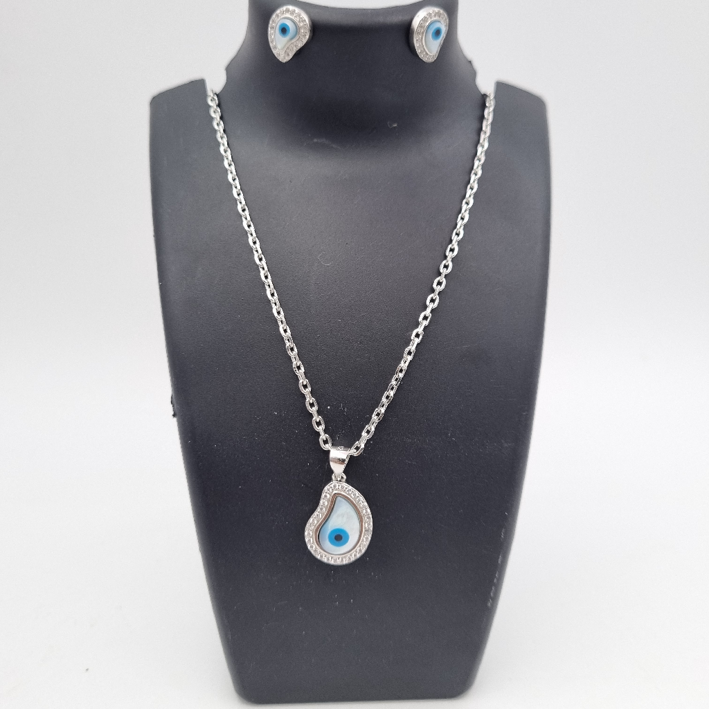 925 Sterling Evil Eye Pendant Set