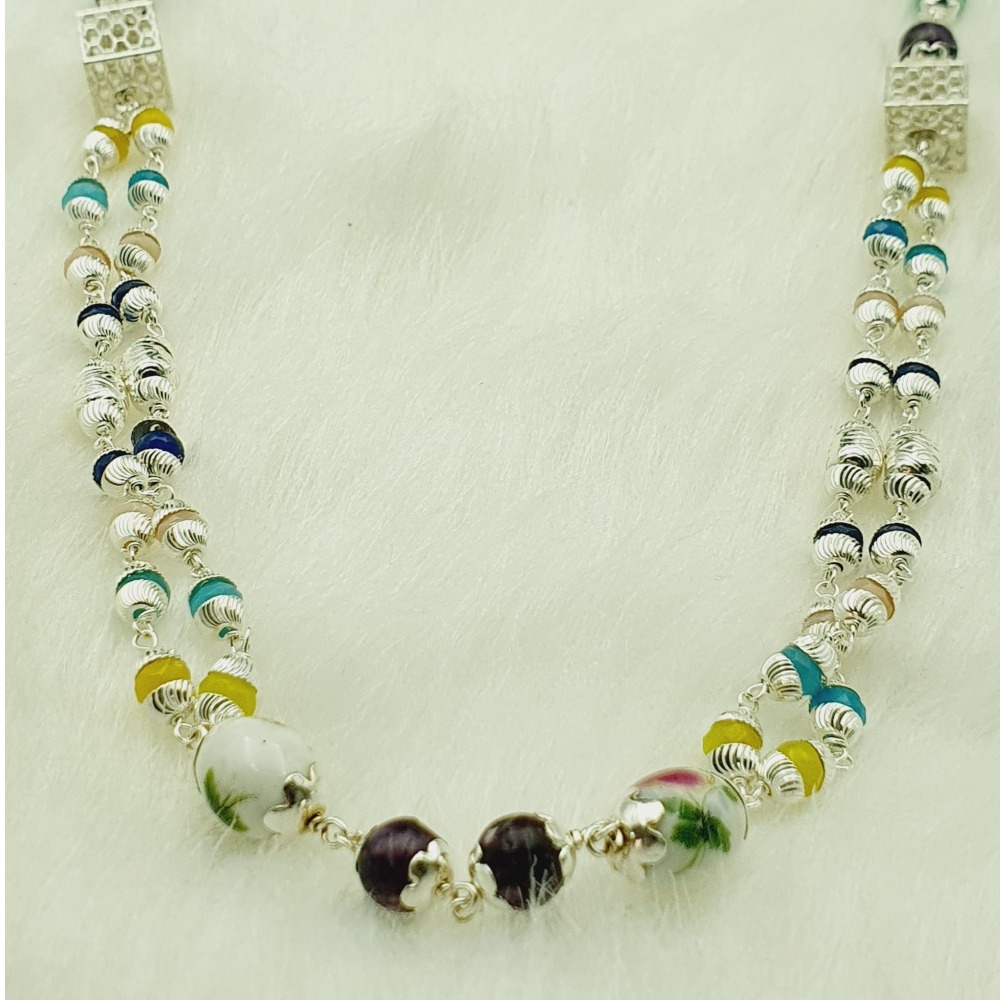 925 sterling silver plain mala set