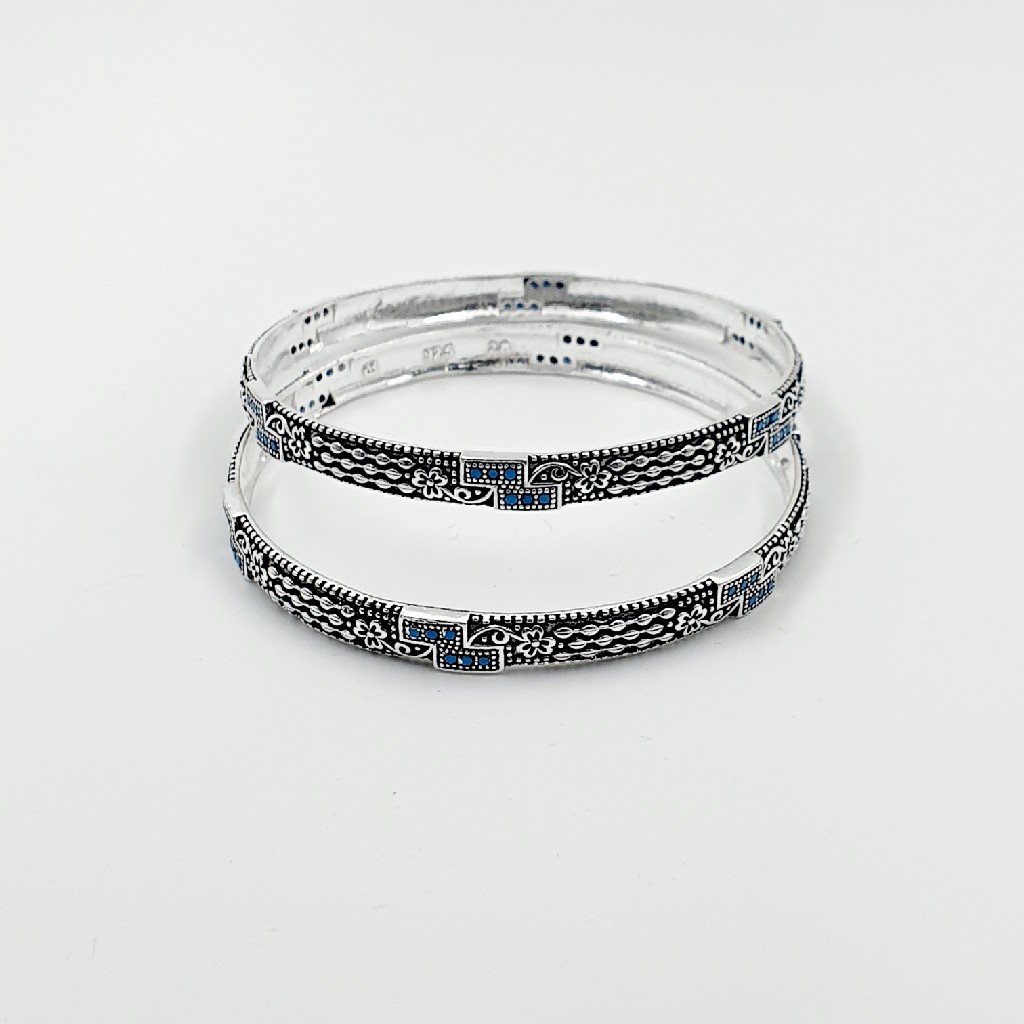 92.5 SILVER BANGLE SL B023 - Image 2