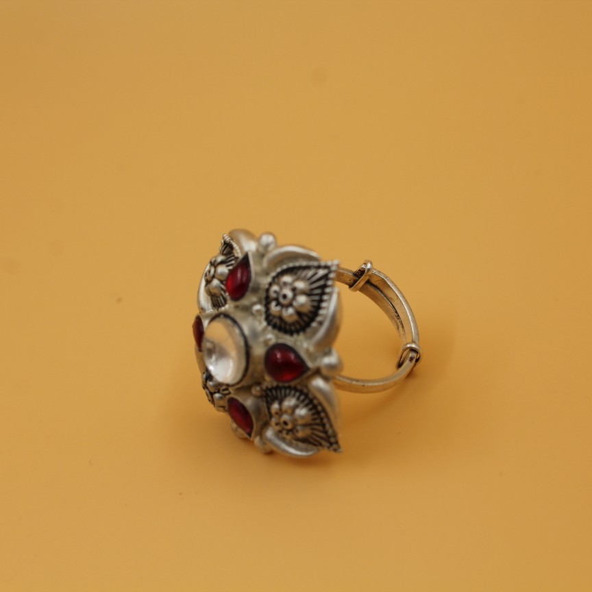 92.5 ANTIQUE SILVER RING SL R044 - Image 3