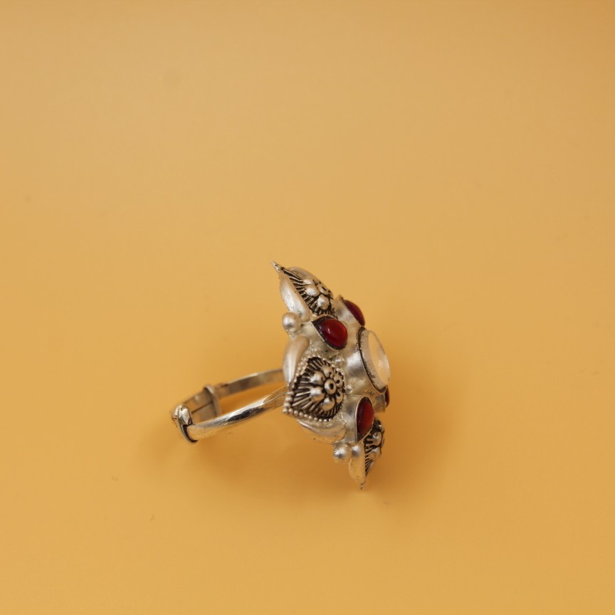 92.5 ANTIQUE SILVER RING SL R044 - Image 2