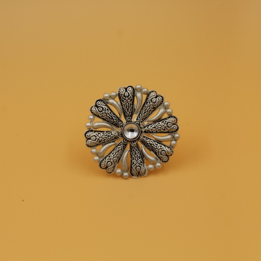 92.5 ANTIQUE SILVER RING SL R028