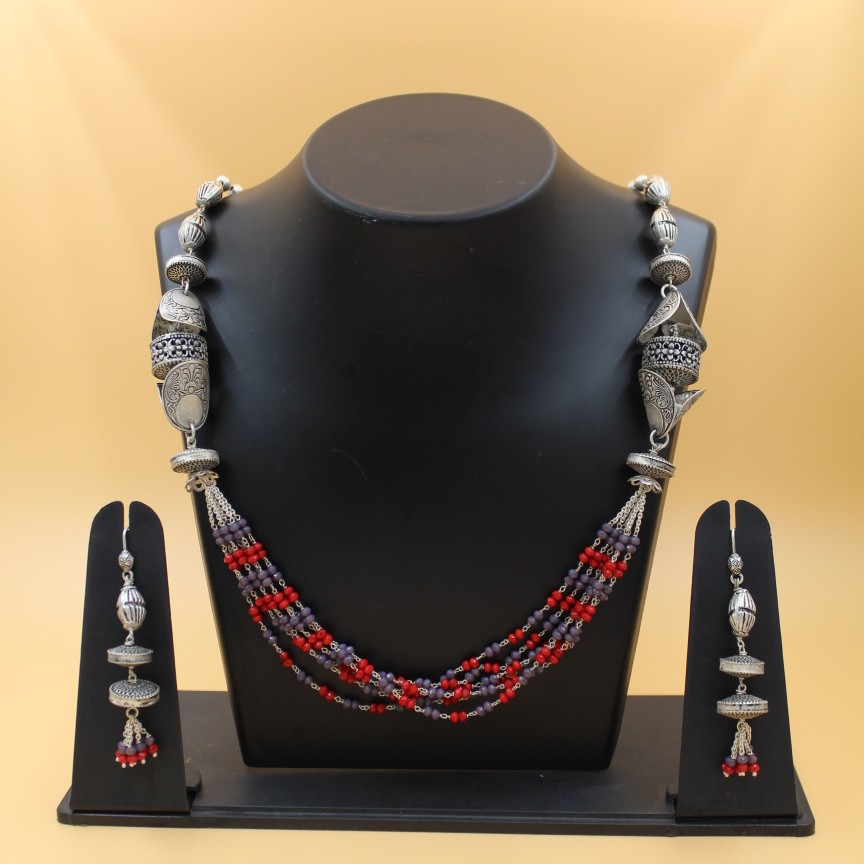 92.5 NECKLACE SET ANTIQUE SL N018