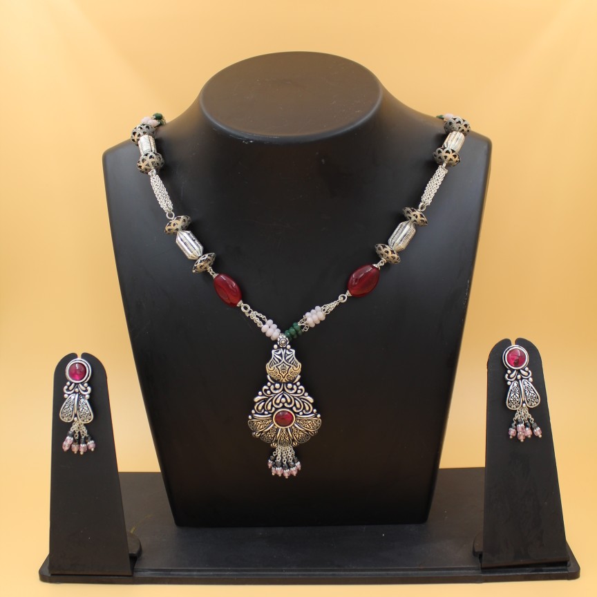 92.5 SILVER ANTIQUE NECKLACE SL N001