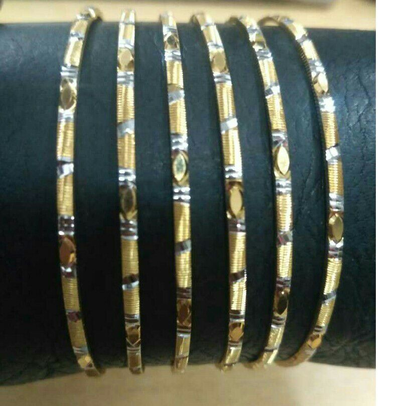 22K / 916 Yellow Gold CNC Fancy Ladies Bangle