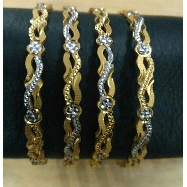 22K / 916 Gold CNC Stone Ladies Bangle