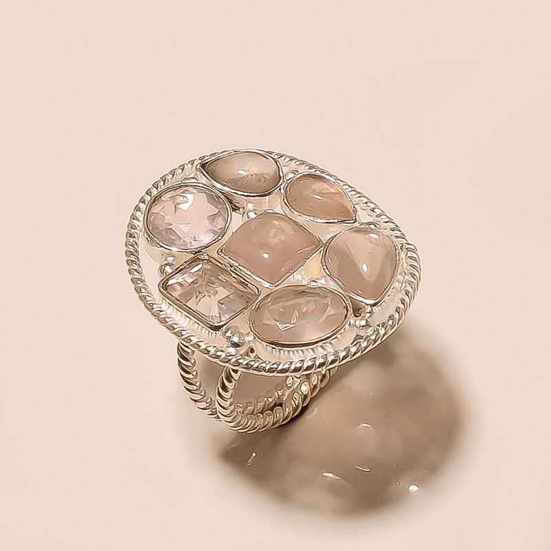 Silver Diamond Designing Ring