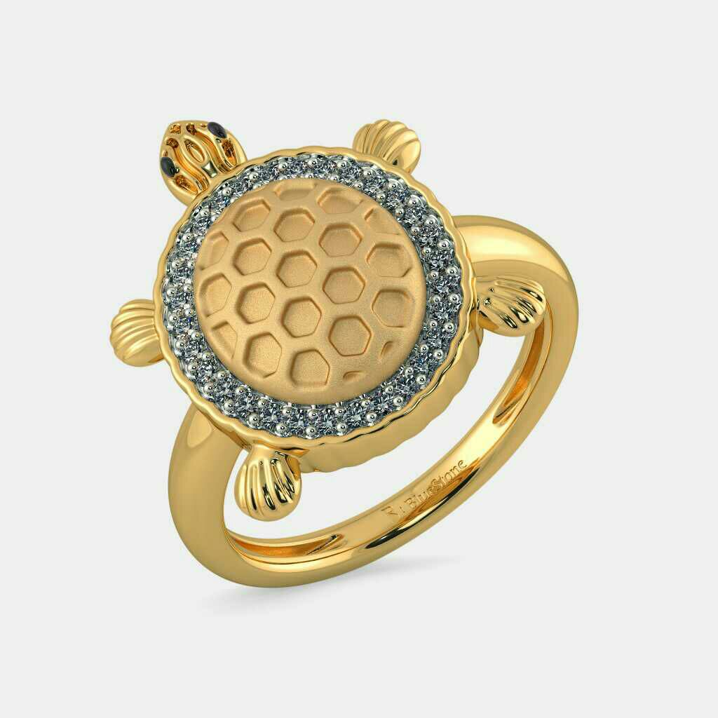 916 Fancy Gold Tortoise Rings