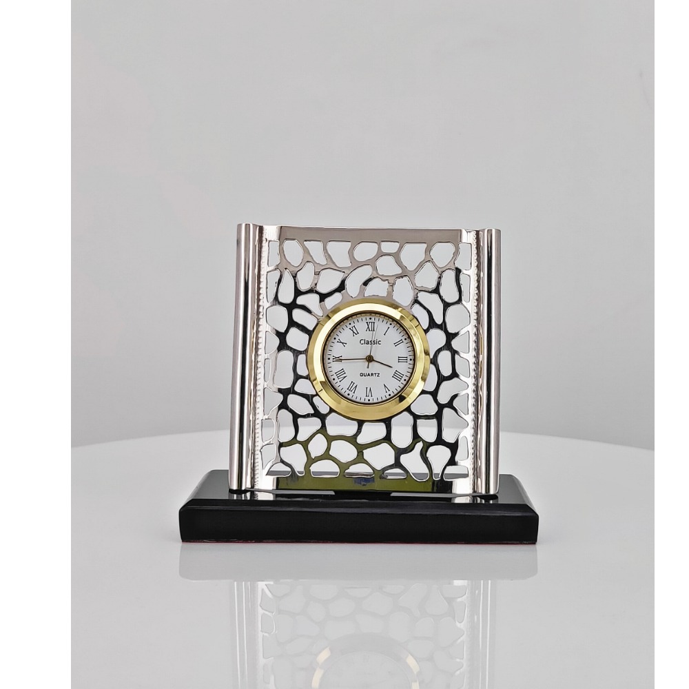 Silver Table Clock