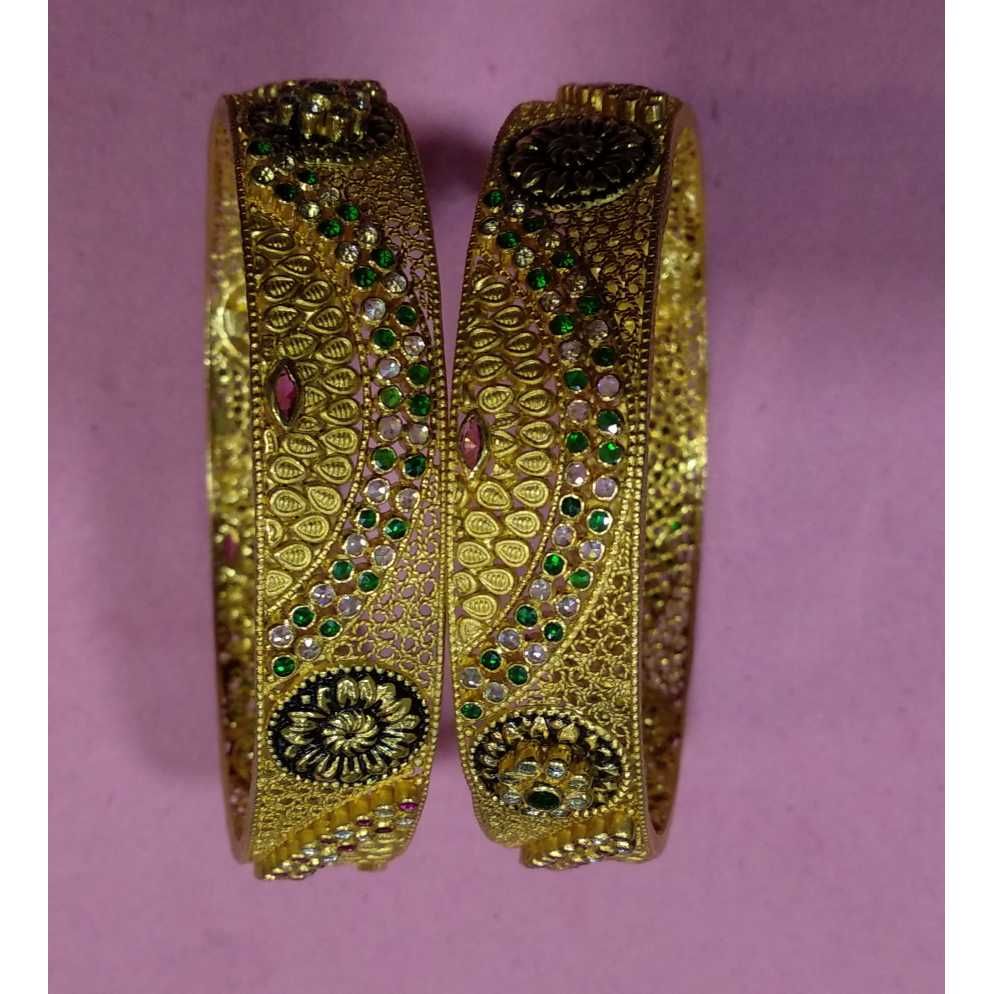 916 Gold Fancy Mina Bangles