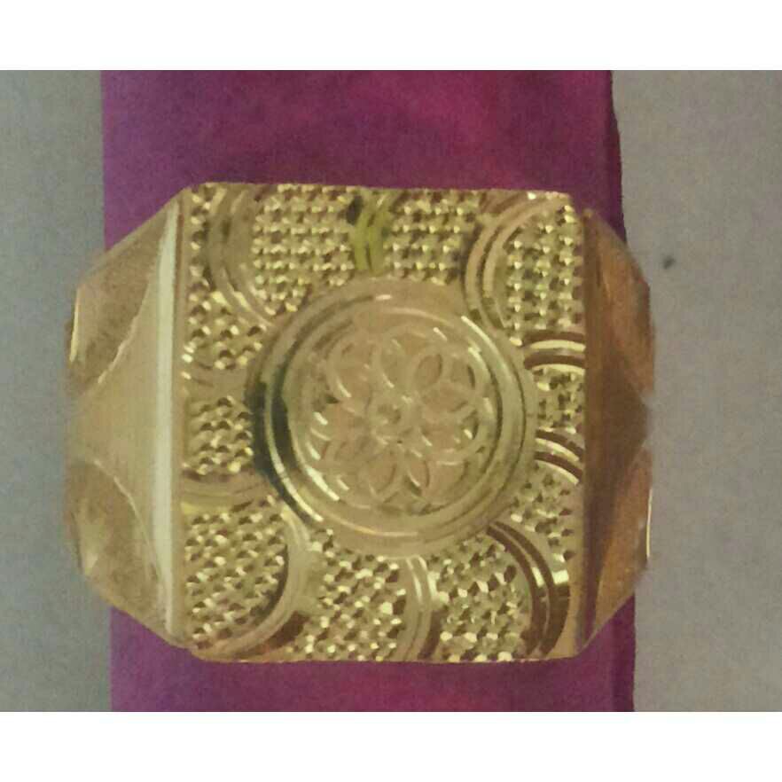 22K/916 Gold Fancy Gents Ring