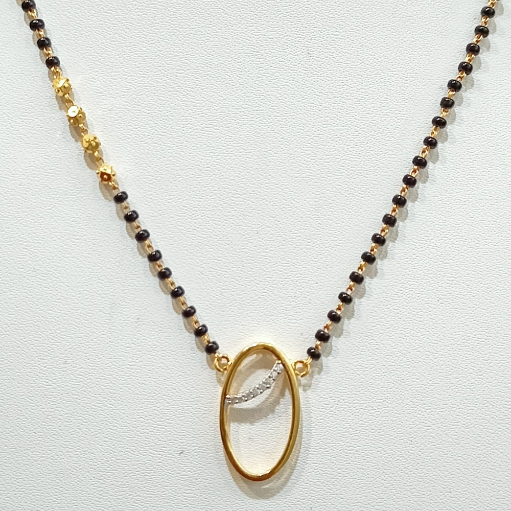 22 KT OVAL DALICATE PANDANT MANGALSUTRA - Image 2