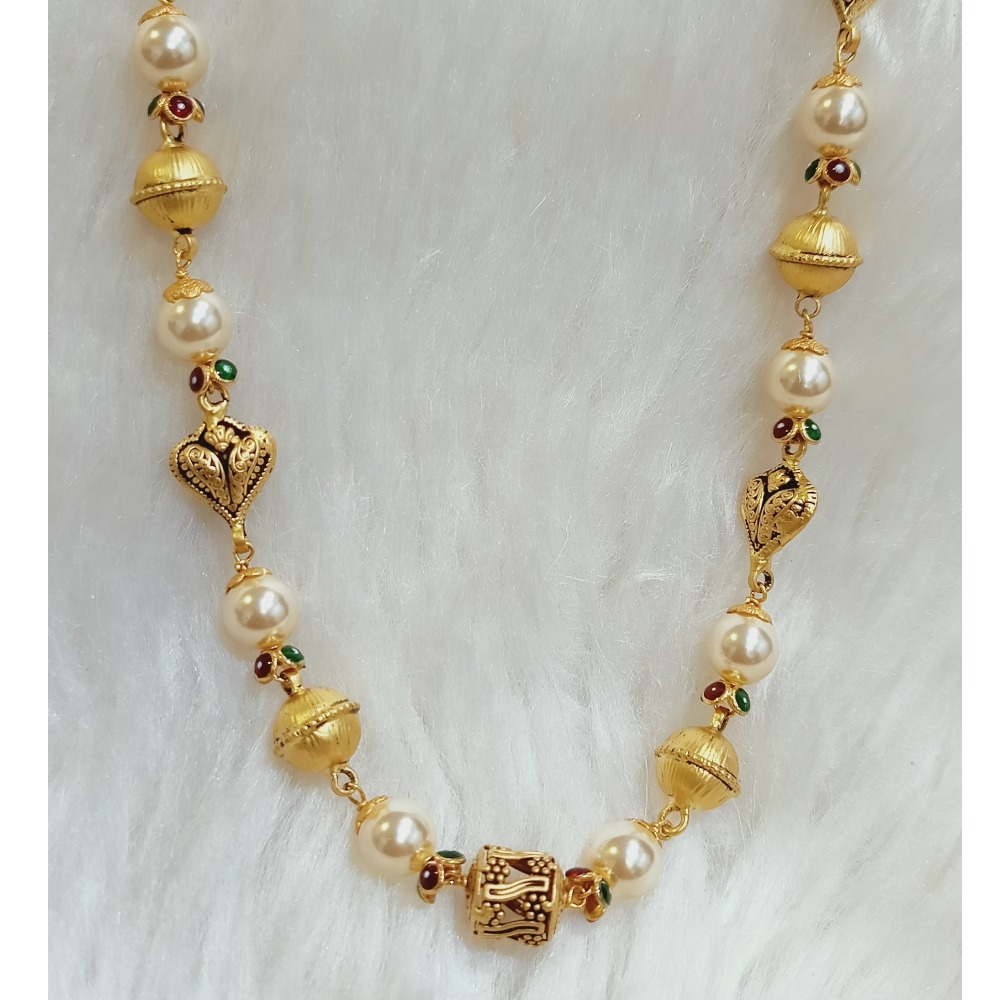 22 KT GOLD MERCURY ANTIQUE MALA - Image 2
