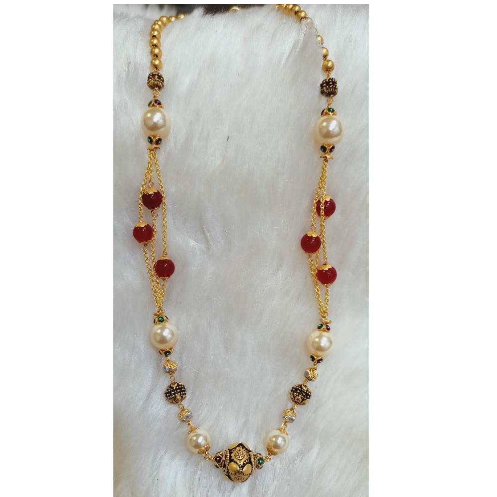 22 KT ANTIQUE GOLD MERCURY MALA