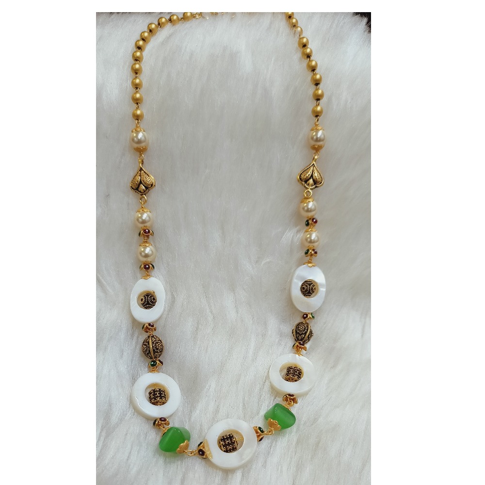 22 KT FANCY CIRCLE SHAPE ANTIQUE MALA