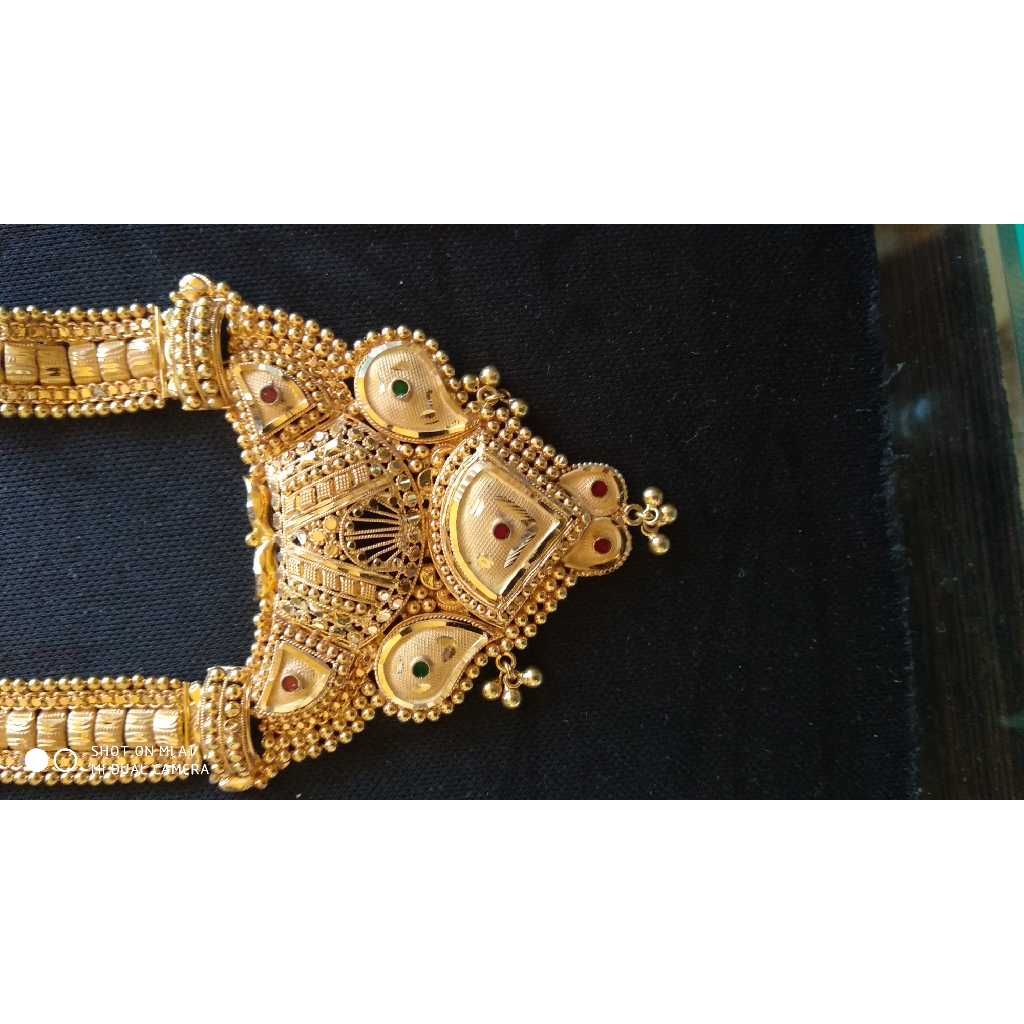 22KT Gold Fancy Meenakari Necklace