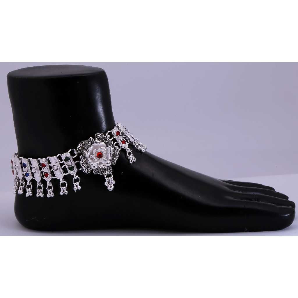 Multi Color Silver Fancy Ladies Payal