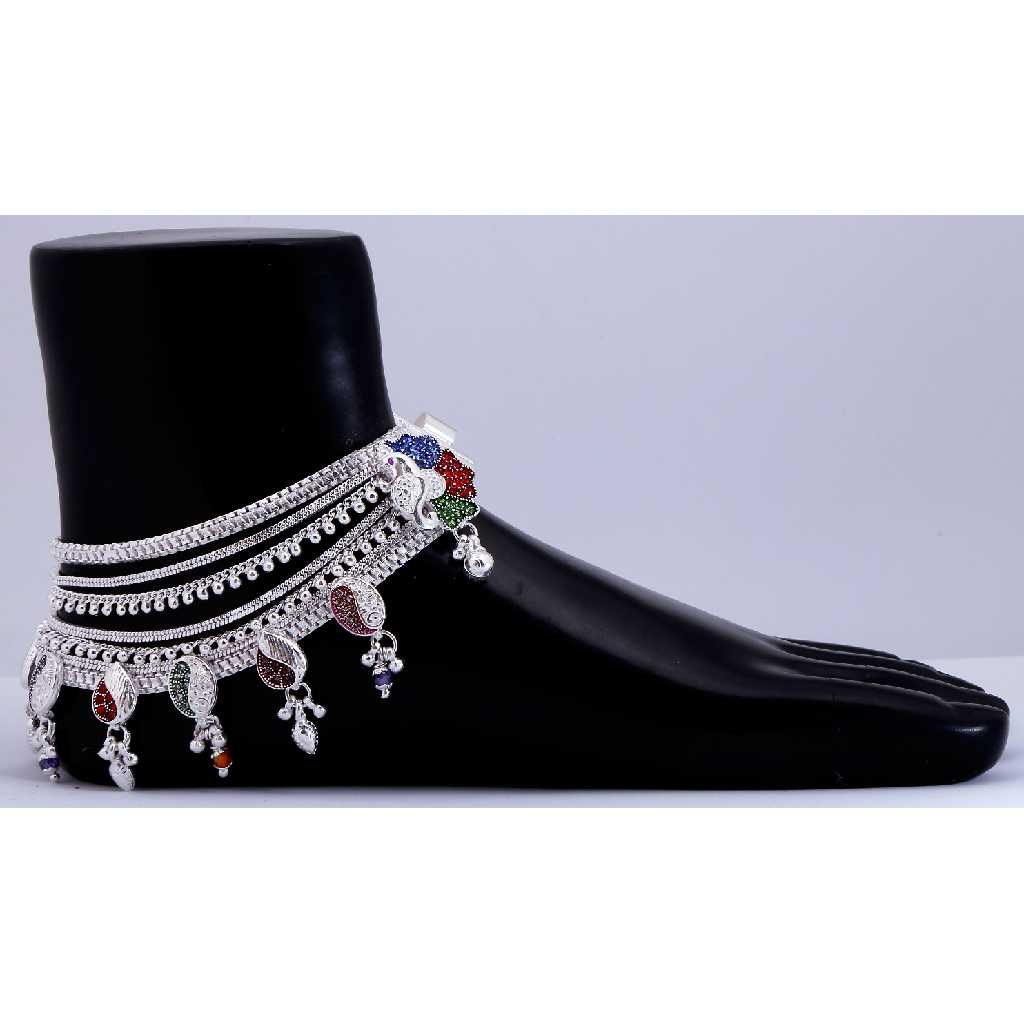 Heavy Silver Bridal Anklet