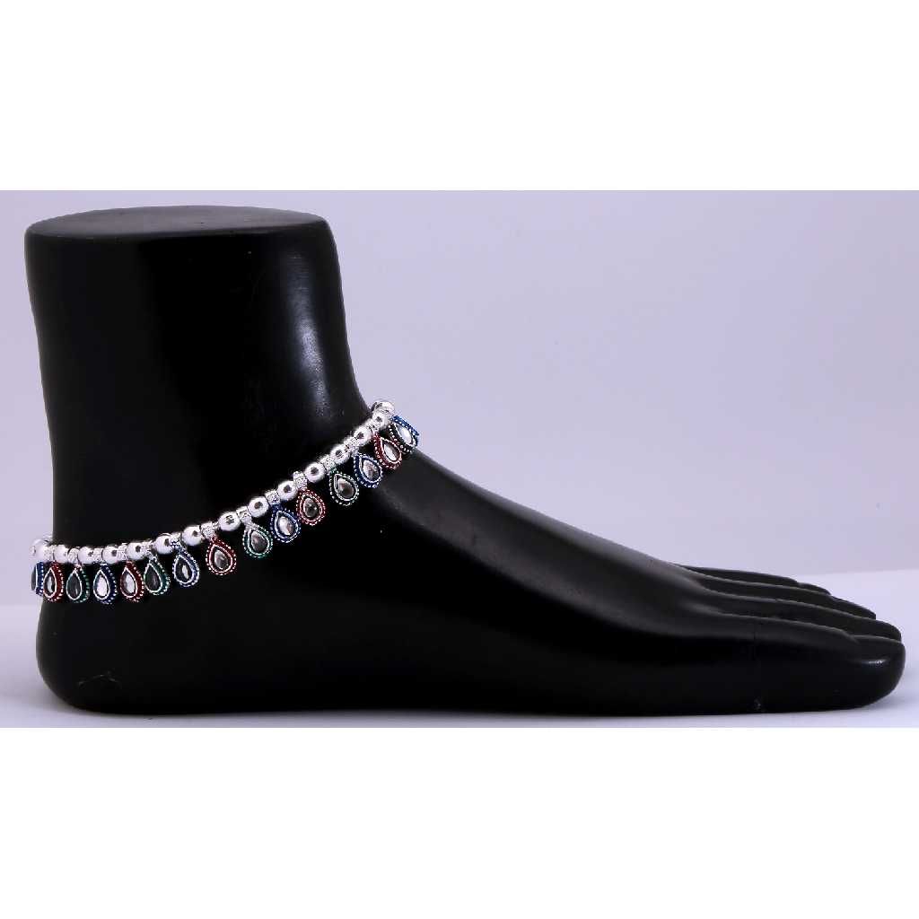 Classic Silver Fancy Ladies payal