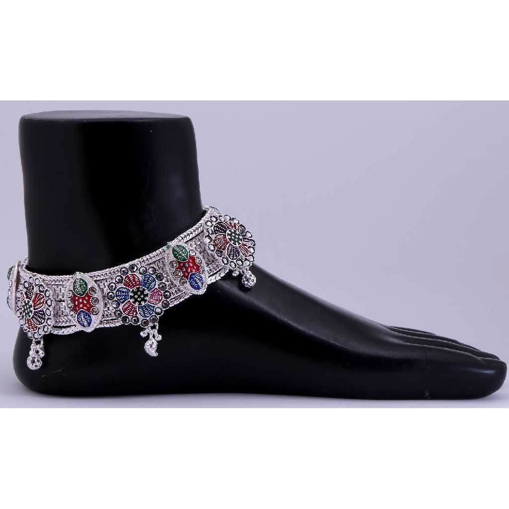 Traditional Silver Ethnic Anklet