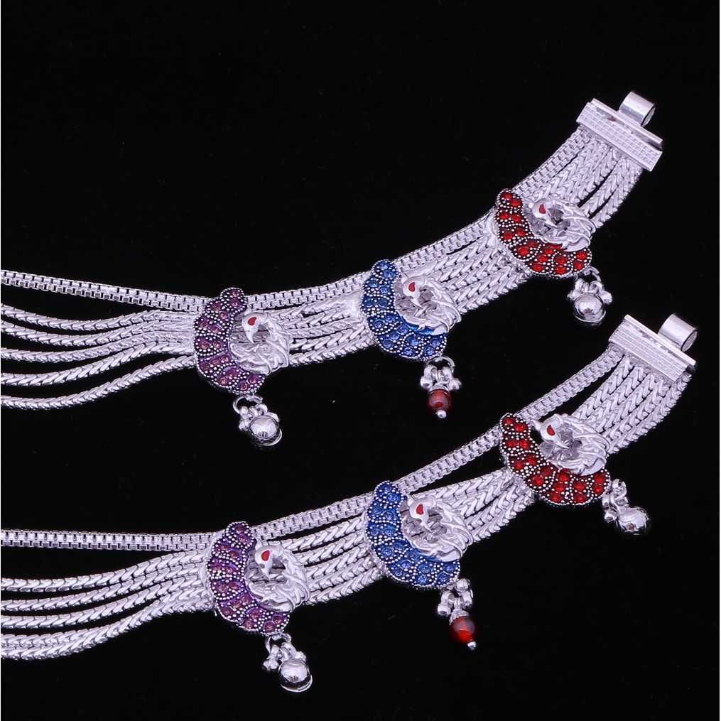Exclusive Silver Fancy Payal - Image 3