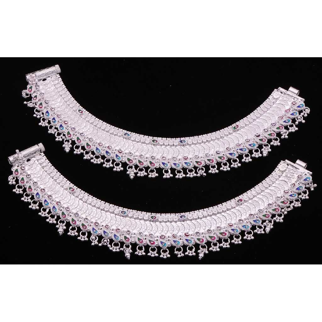 Classic Chunky  Silver Ladies Payal
