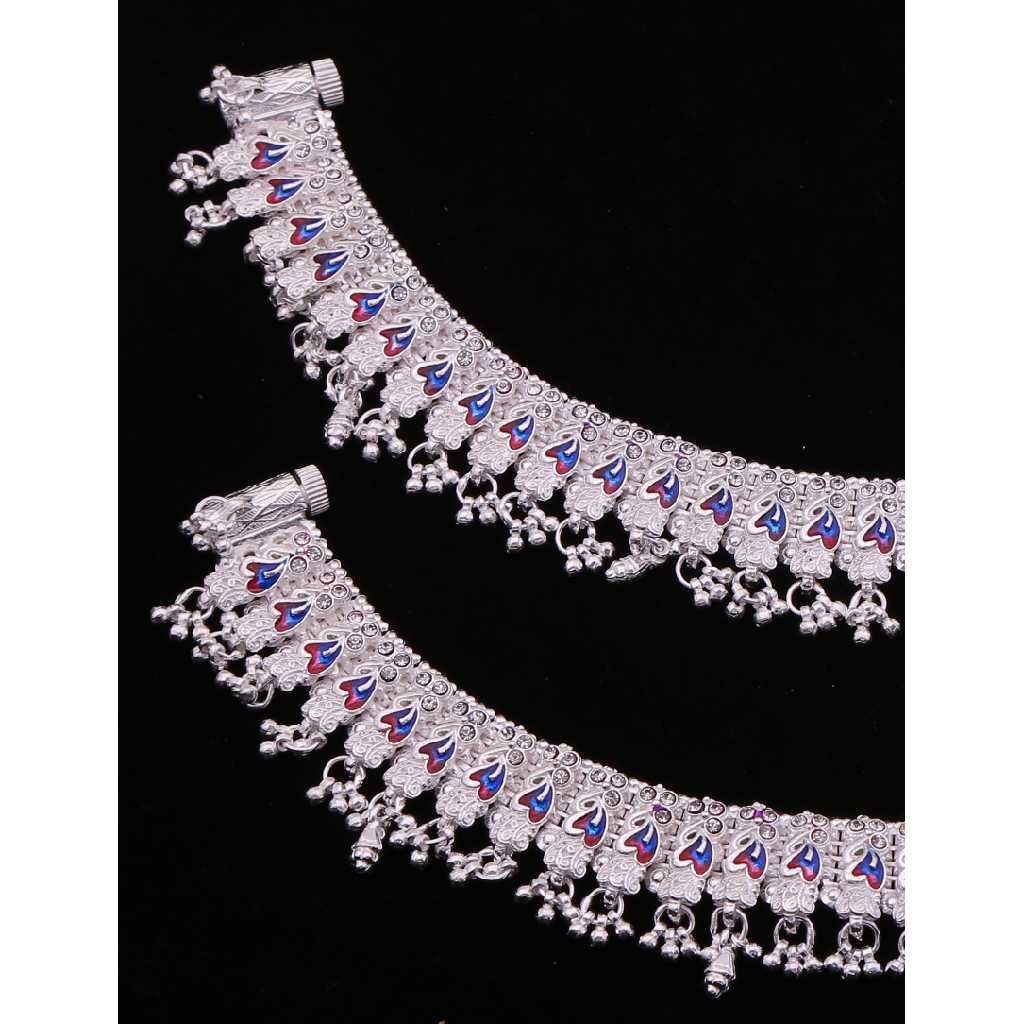 Fancy Silver Exclusive Payal - Image 2