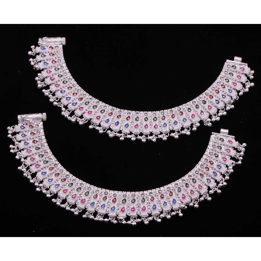 Indian Style Traditional Silver Payal
