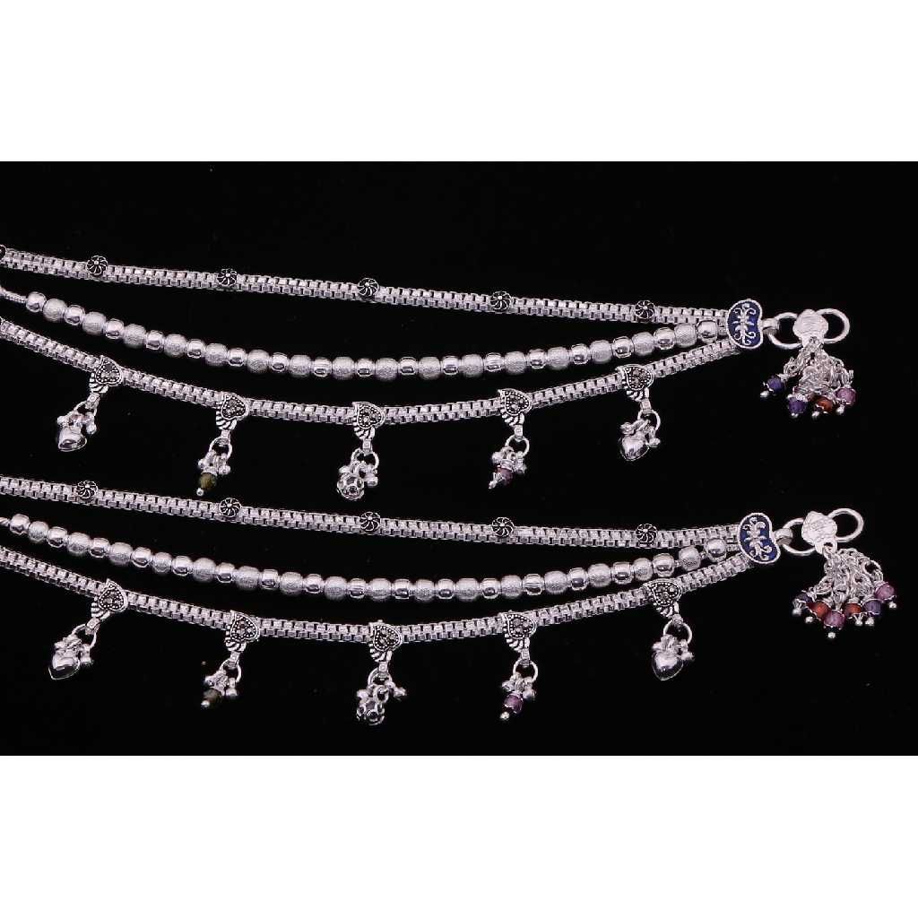 Exquisite Beads Silver Anklet - Image 3