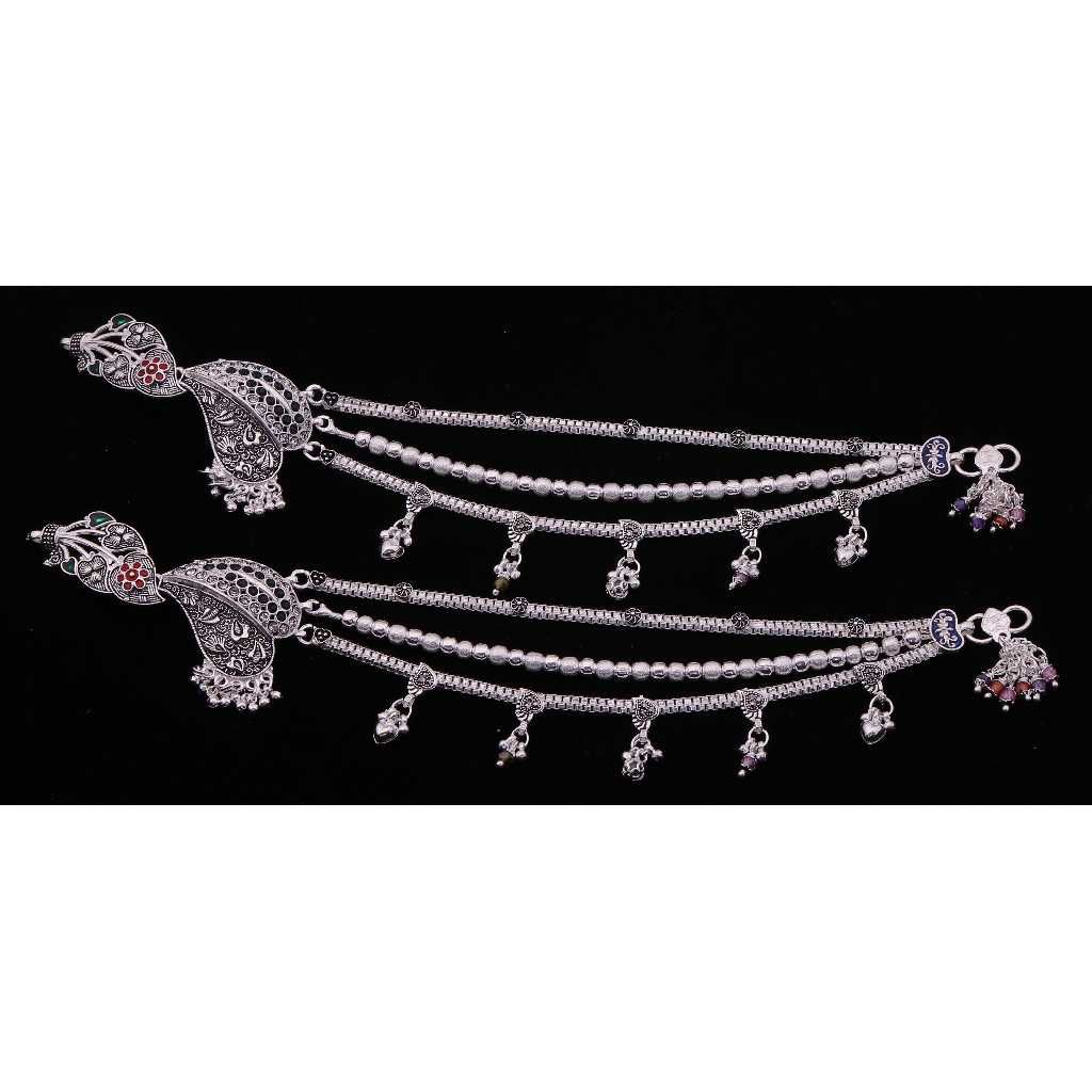 Exquisite Beads Silver Anklet