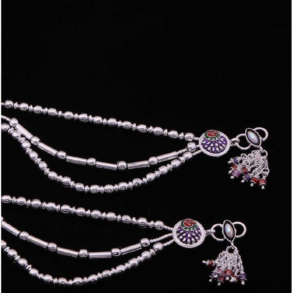 Silver Attractive Fancy Payal - Image 3