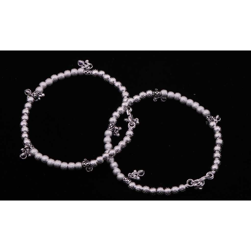 Silver Beads Antique Kadli