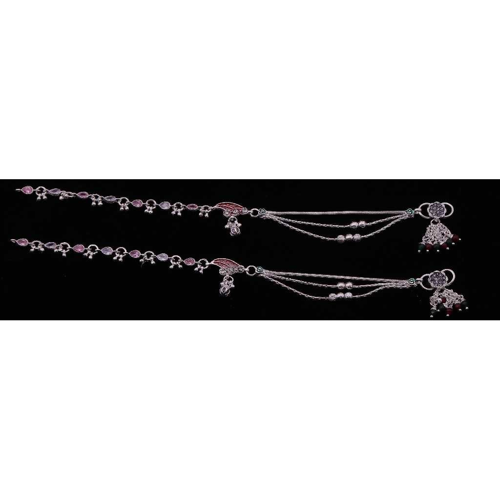 Designer Beads Silver Fancy Payal