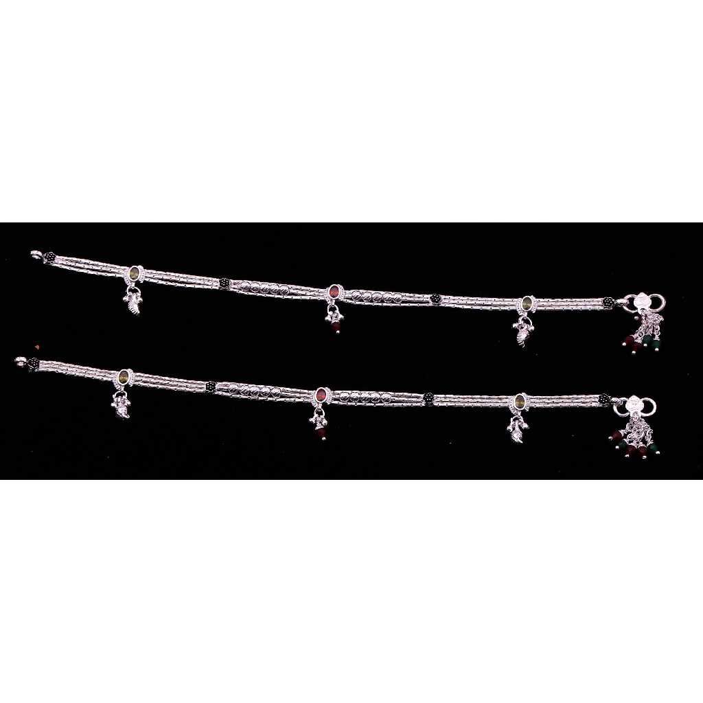 Fancy Exclusive Silver Payal