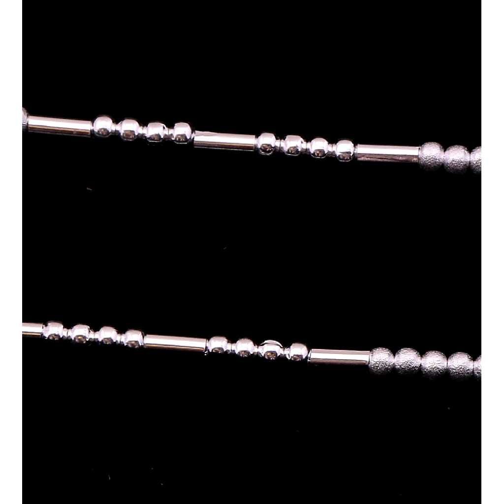 Silver Beads Payal For Ladies - Image 2