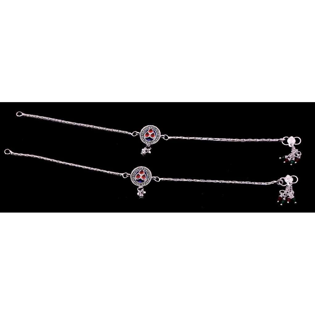 Single Chain Silver Fancy Payal