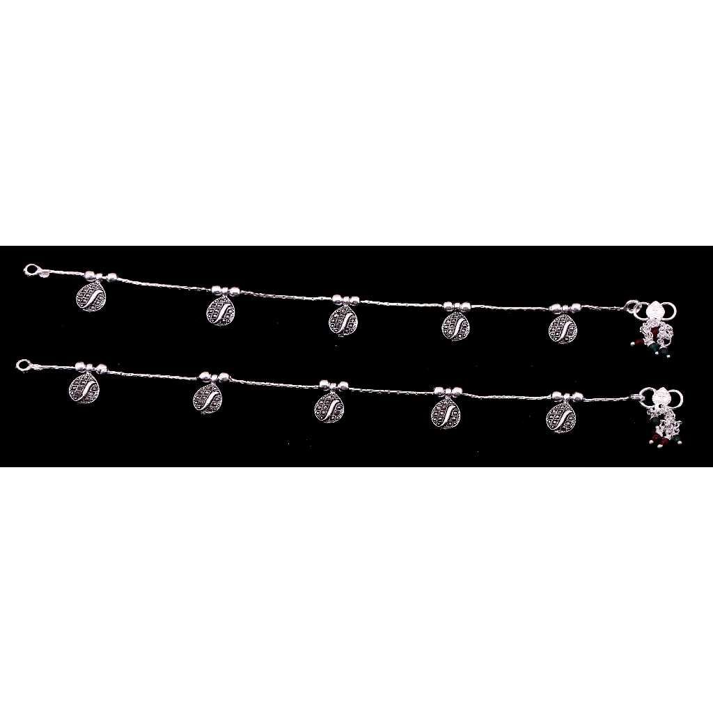 Single Chain Silver Fancy Payal