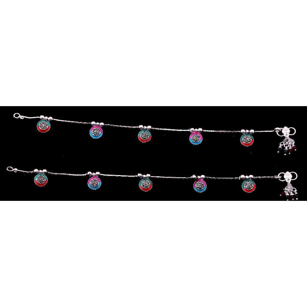 Delicate Light Weight Silver Payal