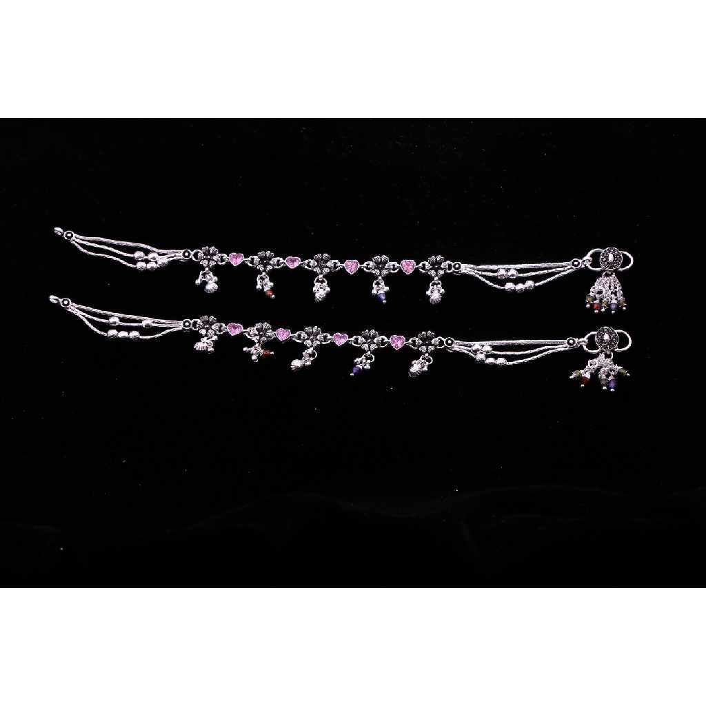 Silver Fancy Natural Design Payal