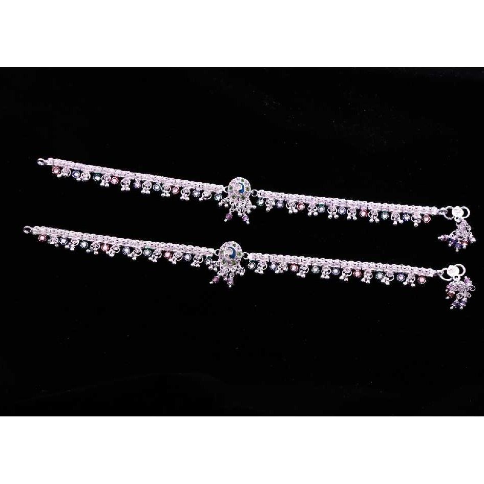 Silver Fancy Designer  Payal