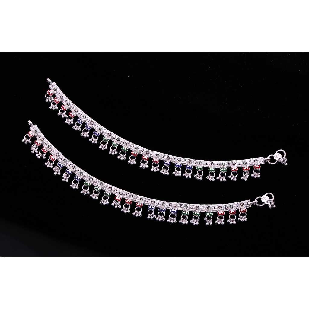 Elegant Designer Silver Anklet For Women